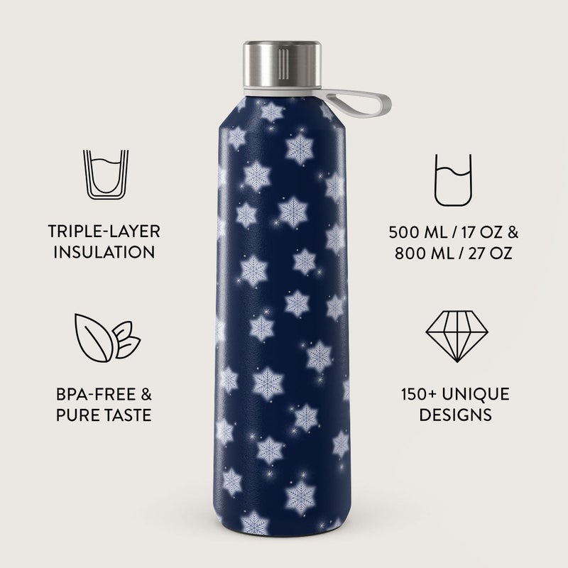Burga Water Bottle. Keep Your Drinks At The Perfect Temperature And Your Style Impeccable, Whether At The Gym, Office, Or Outdoors (Frosty Pines) (500 Ml) - Image 2